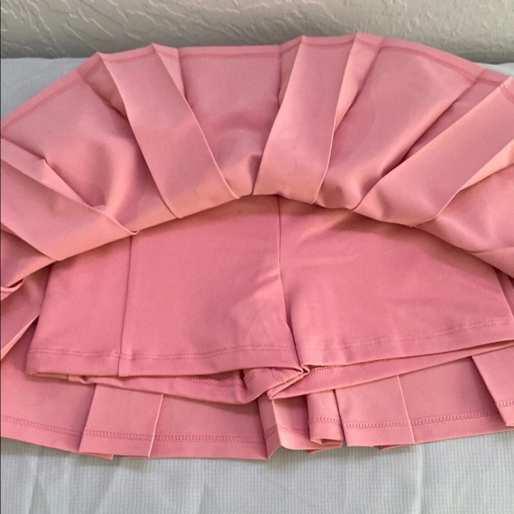 Justice Pink Pleated Tennis Skirt